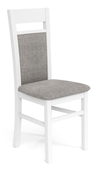 Krzesło skandynawskie ELIOR Lettar, biało-szare, 46x55x97 cm Elior