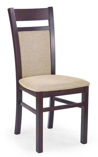 Krzesło skandynawskie ELIOR Lettar, brązowo-beżowe, 46x55x97 cm Elior