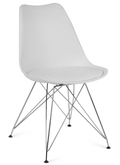 Krzesło skandynawskie Sofotel Kapra, białe, 42x49x83 cm SOFOTEL
