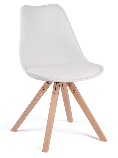 Krzesło skandynawskie SOFOTEL Verde, białe, 80x47 cm SOFOTEL