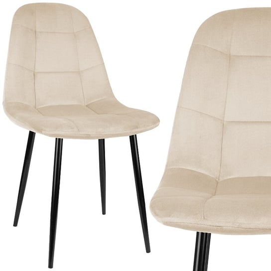 Krzesło skandynawskie WELUROWE tapicerowane velvet Szchara