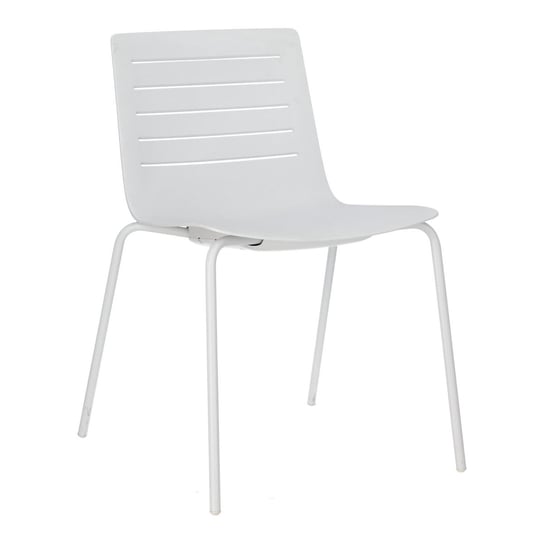 Krzesło Skin 4 białe podstawa biała z tworzywa Resol