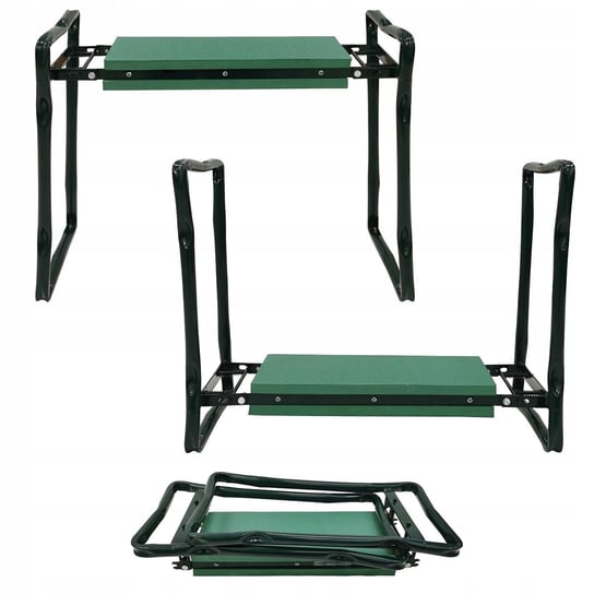 Krzesło składane klęcznik taboret stołek ogrodowy 2w1 Kontrast