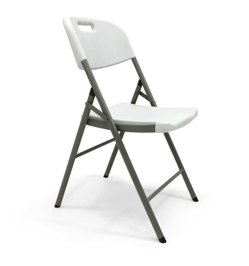 Krzesło Składane Party 45X57X83 Cm Białe Kontrast