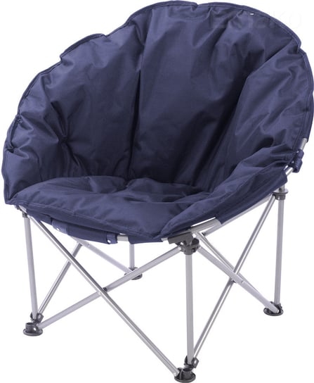 Krzesło składane z poduszką, 75 cm, granatowe Inna marka