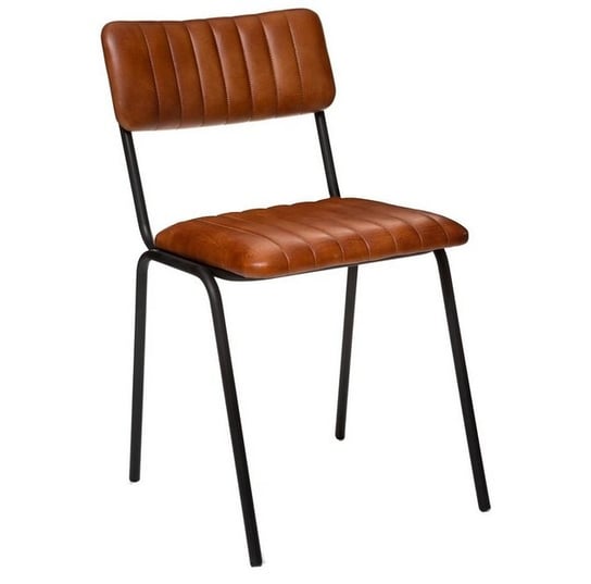 Krzesło skórzane retro Isak 78 cm MIA home