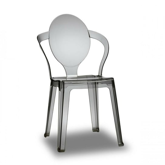 Krzesło Spoon dymione transparentne SCAB Design
