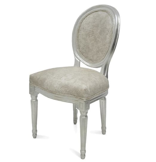Krzesło, srebrne, 94x50x53 cm Pigmejka