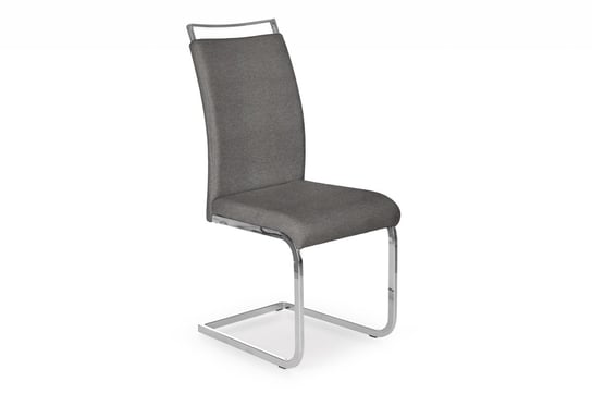 Krzesło stalowe tapicerowane szare RISLO Konsimo