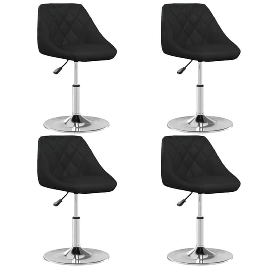 Krzesło stołowe czarne, sztuczna skóra, 44x46x(62, / AAALOE Inna marka