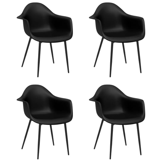 Krzesło stołowe LUX czarne 64x59x84 cm Inna marka