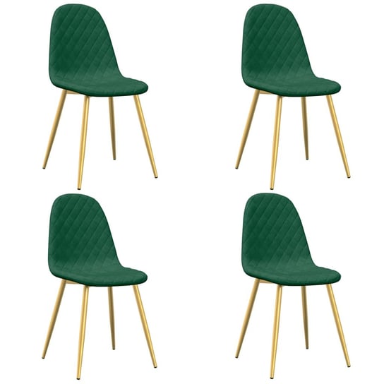 Krzesło stołowe minimalistyczne, ciemnozielone, 45 Zakito
