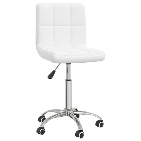 Krzesło stołowe obrotowe białe 40x47x(74,5-86) cm Inna marka