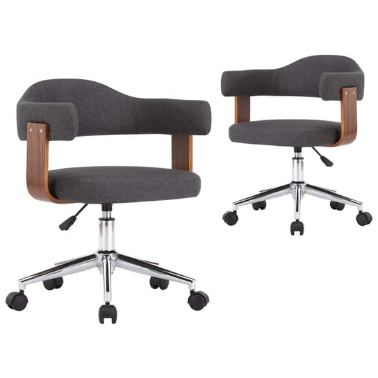 Krzesło stołowe obrotowe, szare, 49,5x51,5x94,5-11 / AAALOE Inna marka