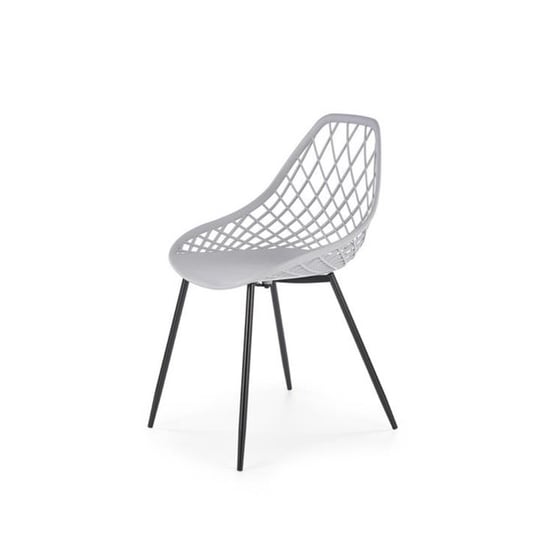 Krzesło STYLE FURNITURE Abele, szare, 49x54x84 cm Style Furniture