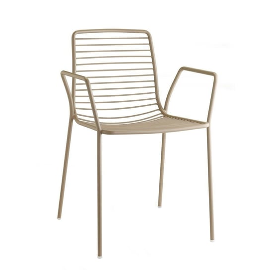 Krzesło Summer Arm szare metalowe SCAB Design