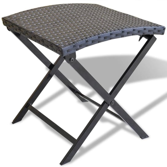 Krzesło, taboret składany vidaXL, czarny, 44x44x40 cm vidaXL