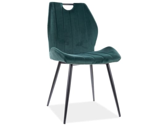 Krzesło Tapicerowane Arco Velvet Zielone Nowoczesne Signal