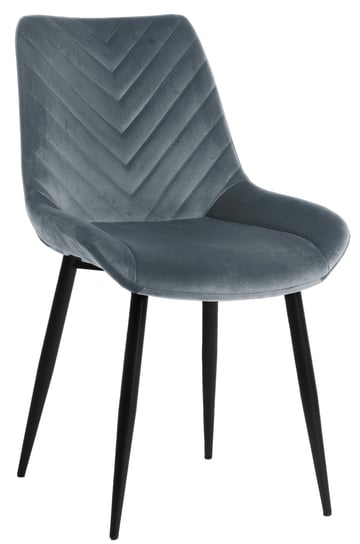 Krzesło tapicerowane Aron velvet ciemny szary exitodesign