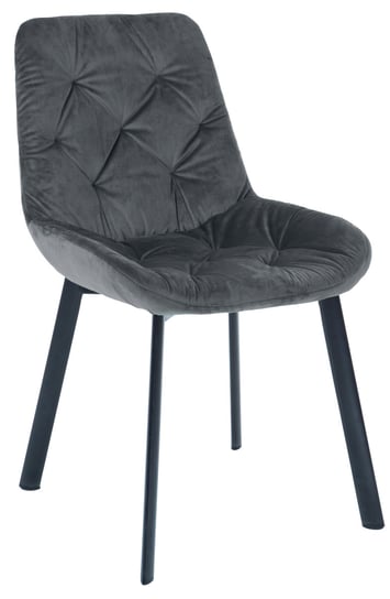 Krzesło tapicerowane BERG velvet ciemny szary exitodesign