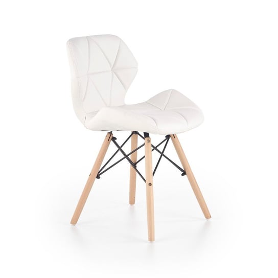 Krzesło Tapicerowane Białe Halmar K281 Eco Skóra Halmar