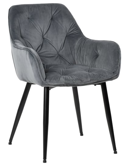 Krzesło tapicerowane Flavia velvet ciemny szary exitodesign