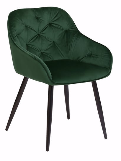 Krzesło tapicerowane Loren velvet dark green exitodesign