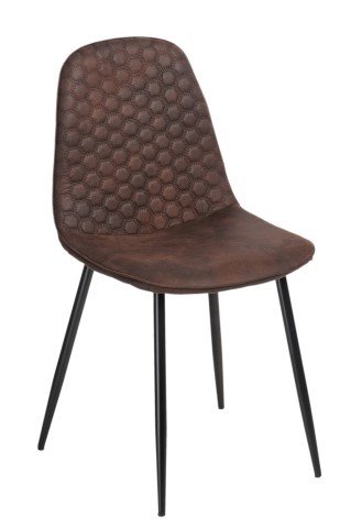 Krzesło tapicerowane MEBLEJANA VII  Riviera81, granatowo-wenge, 60x68x104 cm meblejana