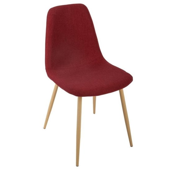 Krzesło tapicerowane MIA HOME Comfort, czerwone, 45x53x87 cm MIA home