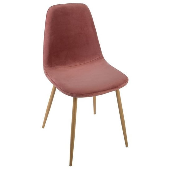 Krzesło tapicerowane MIA HOME Comfort, różowe, 45x53x87 cm MIA home