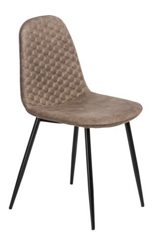 Krzesło tapicerowane MIA HOME Haky, brązowe, 45,5x53x86,5 cm MIA home