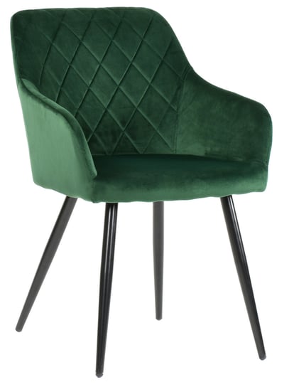 Krzesło tapicerowane Milton velvet ciemny zielony exitodesign