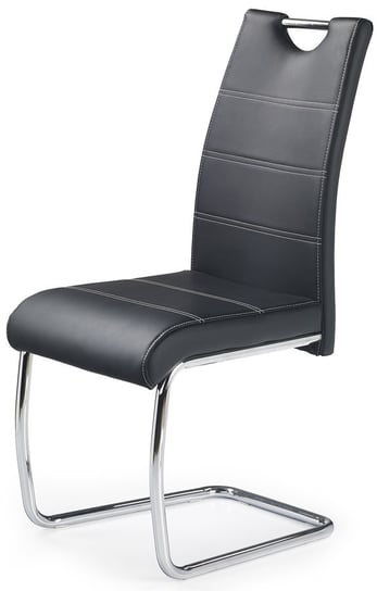 Krzesło tapicerowane PROFEOS Elrond, czarne, 60x42x97 cm Profeos