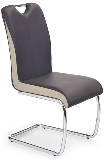 Krzesło tapicerowane PROFEOS Goran, brązowe, 55x43x94 cm Profeos