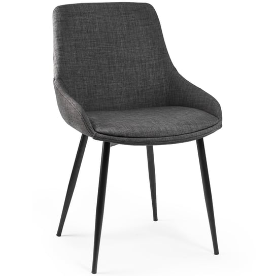 Krzesło tapicerowane SOFOTEL Casoli, szare, 83x50 cm SOFOTEL