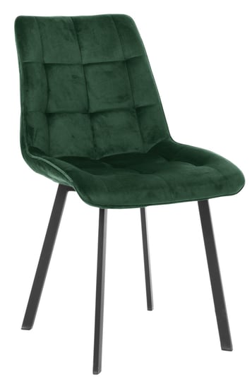 Krzesło tapicerowane Tuluza velvet butelkowa zieleń exitodesign