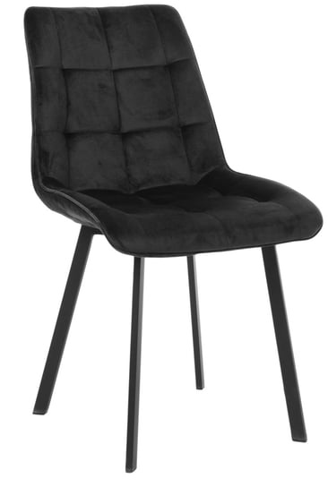 Krzesło tapicerowane Tuluza velvet czarne exitodesign