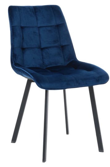 Krzesło tapicerowane Tuluza velvet granatowe exitodesign