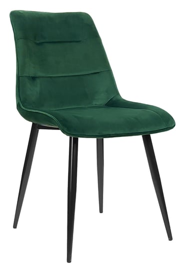 Krzesło tapicerowane Vida velvet ciemny zielony exitodesign
