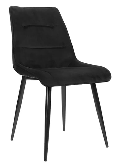 Krzesło tapicerowane Vida velvet czarny exitodesign