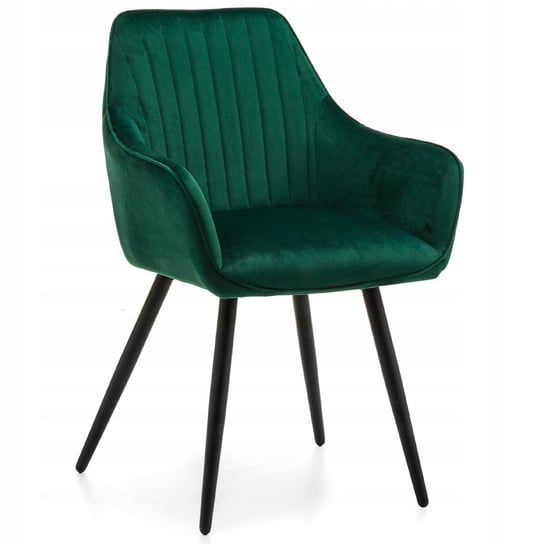 Krzesło Tapicerowane Welurowe Aksamit Passo Zielone Home-Design24