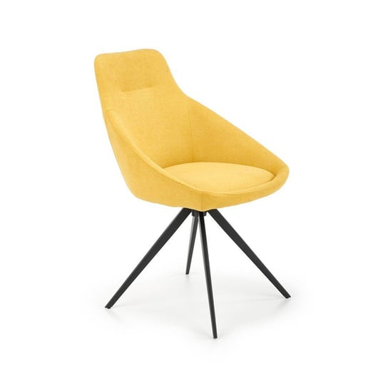 Krzesło Tapicerowane Żółte K431 Halmar Żółty Halmar