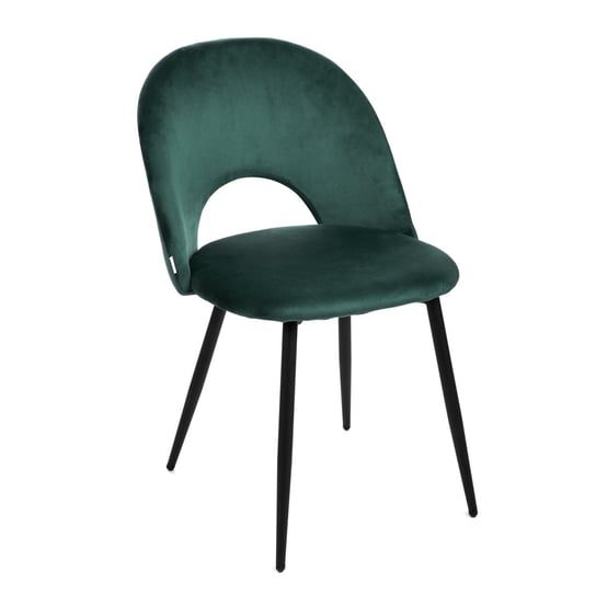 Krzesło TERCIO welurowe zielone 47x55x77cm HOMLA Homla