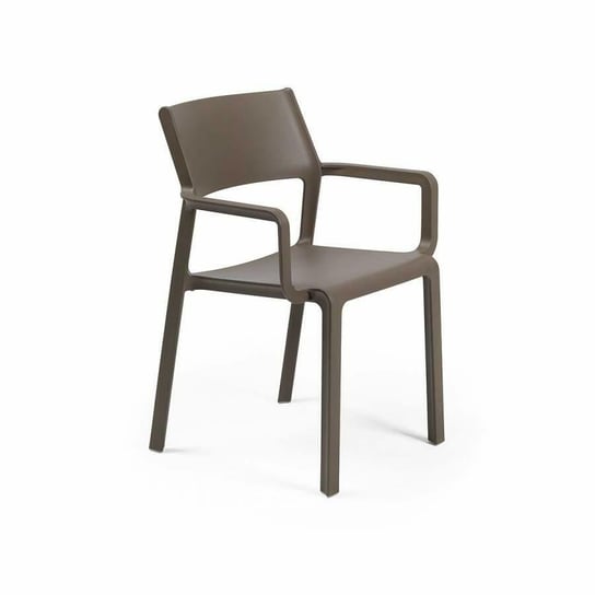 Krzesło Trill z podłokietnikami brązowe ciemne Nardi
