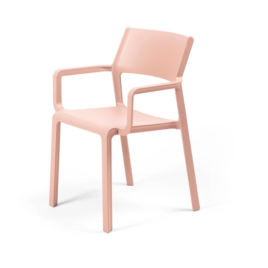 Krzesło Trill z podłokietnikami różowe Nardi