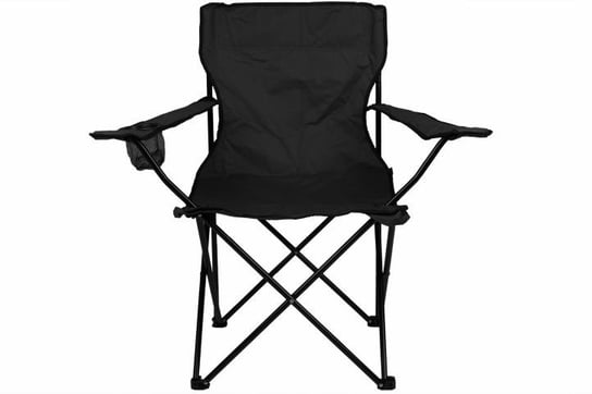 Krzesło turystyczne, wędkarskie, czarne, 85x50x85 cm TwójPasaż