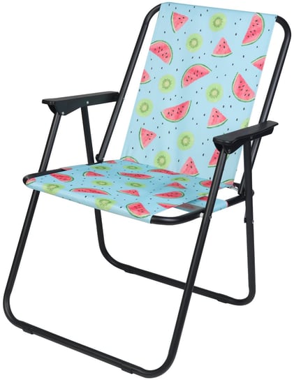 Krzesło turystyczne z podłokietnikami, 52x44x75 cm, Składane, Fruit Melon ENERO CAMP