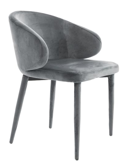 Krzesło TUTUMI Velvet, szare, 75x62x50 cm Tutumi