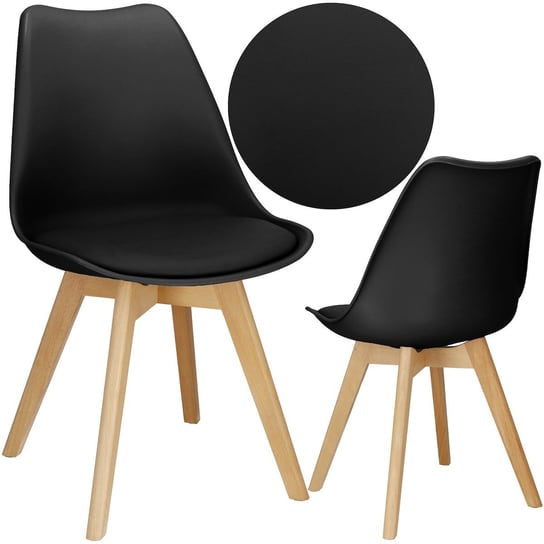 Krzesło Verde Do Jadalni, Kuchni Skandynawskie Czarne Springos