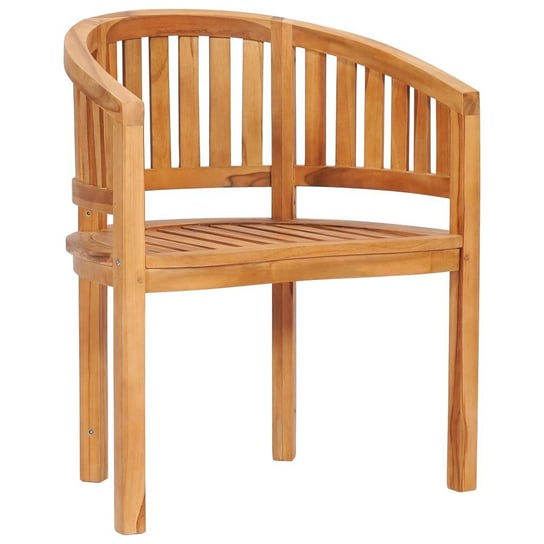 Krzesło w kształcie banana VidaXL, lite drewno tekowe vidaXL